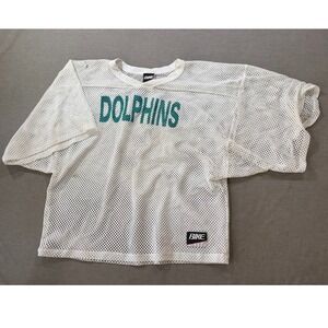 BIKE Miami‎ Dolphins Player Issue Practice White Mesh Football Jersey L/XL